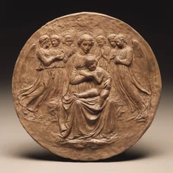 Madonna és gyermek hat angyallal, 1860 körül