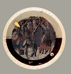 Szeptember: a betakarítás, Luca della Robbia terrakotta