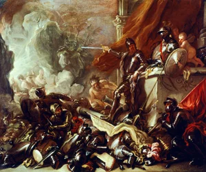 A háború allegóriája, Luca Giordano (1634-1705), olaj, vászon, 61x50 cm
