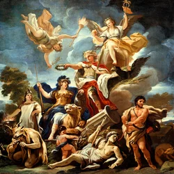Az erőd allegóriája, Luca Giordano, olaj, vászon