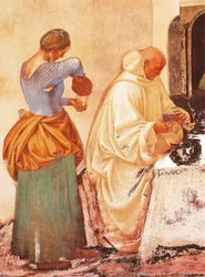 Luca Signorelli Szent Benedek történetei (kb. 1445-1523), freskó, Szent Benedek kolostor, Monte Oliveto Maggiore apátság