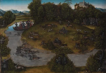 Bölcs Frigyes (1463-1525) szász választófejedelem szarvasvadászata