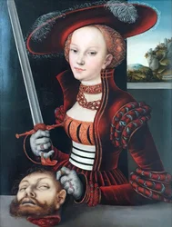 Judit Holofernész fejével.