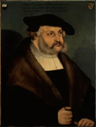 III. Frigyes szász választófejedelem 1463-1525 portréja.
