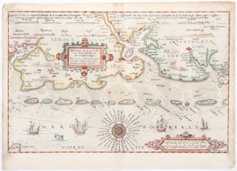 Kelet-Friesland 1584-es Waghenaer-térkép