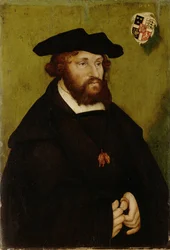 Christian II de Danemark, Norvege et Suede – II. Christian dán király (1481-1559) portréja, Cranach, Lucas, az idősebb (1472-1553). Olaj, fa