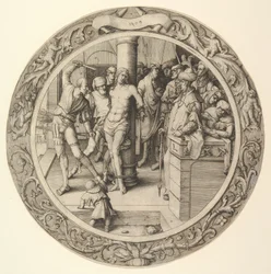 A zászlózás, a körkörös passióból, 1509.