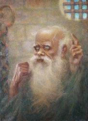Szókratész (Kr. e. 469-399) a börtönben (olaj, vászon)