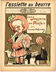 Színes szatirikus "The Butter Plate" borítója