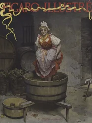 La Vendange de Jeanneton (Jeanneton aratása). A Le Figaro Illustre borítója, 1895. november