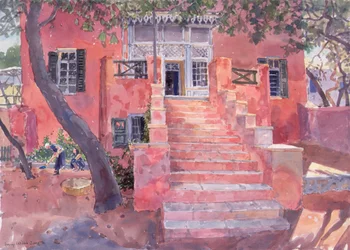 The House at Potisma, 2000 (akvarell, papír)
