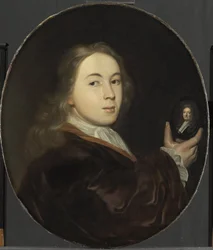 Johannes Bakhuysen (1683-1731). Ludolf apja miniatűr portréjával