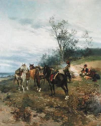 Legeltetés, 1890 körül (olaj, vászon)