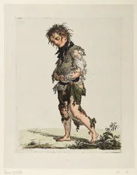 Sétáló koldusfiú