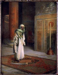 A mecsetben, 1921 körül (olaj, vászon)