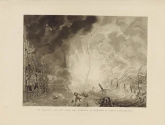 Leideni katasztrófa, 1807 Lőporral felugrott a hajó Leijdenben, 1807. január 12-én (cím a tárgyon)