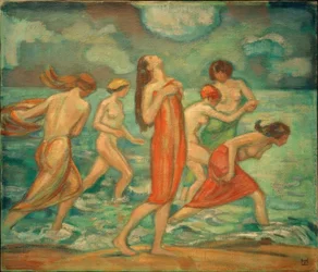 L. v. Hofmann, fürdőző lányok