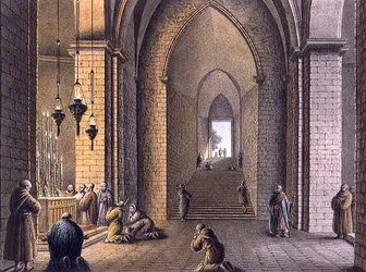 Szűz Mária sírja, Jeruzsálem, kocsma. írta William Watts