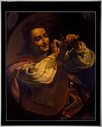 Férfi lantossal, dátum nélkül (festmény)