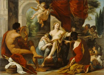 Herkulesz és Omphalé, kb. 1700-10