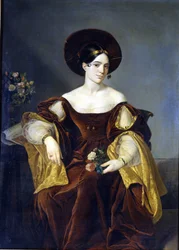 Maria de la Felicidad Malibran (1808 - 1836) Luigi Pedrazzi festménye. Museo della Scala Milánóban