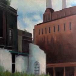 Erőmű, 2011 (olaj, vászon)