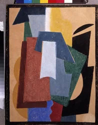 Minden. Peinture de Lyubov (Liubov) Sergeevna Popova (1889-1924), huile uram