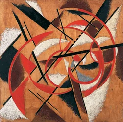 Térerő-konstrukció - Ljubov Szergejevna Popova (1889-1924) festménye