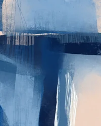 Mélykék absztrakció