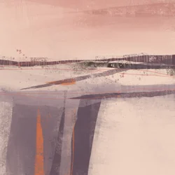 Elhalványult, absztrakt horizont