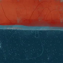 Nyugodt, absztrakt horizont