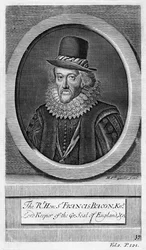 Sir Francis Bacon, St Albans vikomt, angol filozófus, tudós és államférfi.