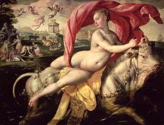 The Rape of Europa, 1590 körül (olaj, tölgyfa panel)