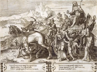 Alázatosság, 7. tábla az "Emberi dolgok nyomorúsága"-ból, 1564.