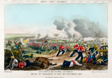 Harmincegyedik ezred, Ferozesah-i csata, 2. nap, 1845. december 22.