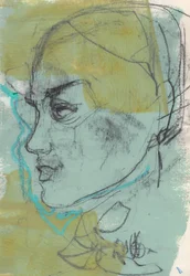 Sketchbook 12, 2024 (temperafesték, szén, papír)