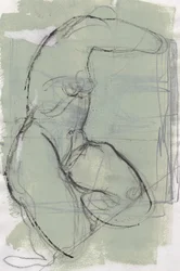 Sketchbook 13, 2024 (temperafesték, szén, papír)