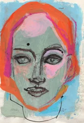 Sketchbook 24, 2025 (temperafesték, tinta, pasztell, papír)
