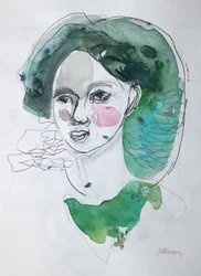 Sketchbook 42, 2025 (akvarell, tus, ceruza, papír)