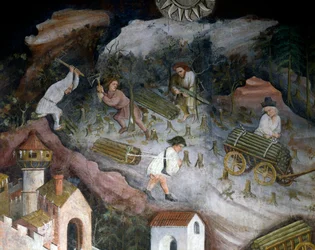 Fakitermelés, részlet december hónapból, hónapok ciklusa