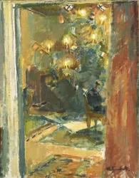 Karácsonyfa a Kilo Manor szalonjában, 1920-as évek eleje