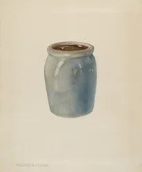 Pottery Jam Jar, c. 1938.