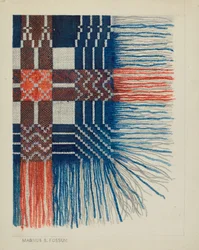 Szőtt takarórészlet, c. 1937.