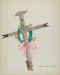 Faragott kereszt - sír, c. 1937.