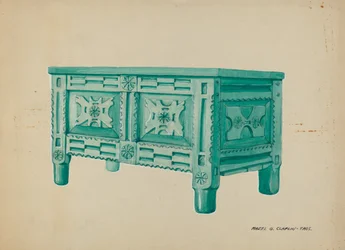 Ruházati láda vagy takaró, c. 1937.