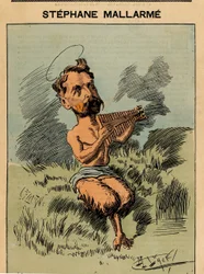 A férfiak mai címlapja, 296. szám, Manuel Luque (1854-1919) illusztrációja: Fauna, Stephane Mallarme (1842-1898)