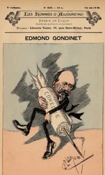 A 339. szám A mai férfiak címlapja, Manuel Luque (1854-1919) illusztrációja: Színház - Gondinet Edmond (1828-1888)