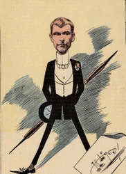 A mai férfiak címlapja, 421. szám, Manuel Luque (1854-1919) illusztrációja: Karikaturisták - Lunel Ferdinand (1857-1933)