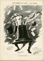 Manuel Luque (1854-1919) illusztrációja a La Caricature (1880) borítójához