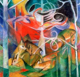 „Szarvas az erdőben I”, 1911